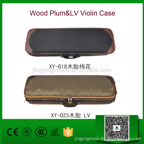 Wood Plum&LV Violin Case